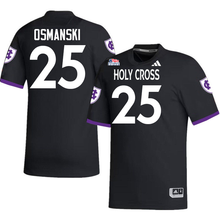 Holy Cross Crusaders #25 Bill Osmanski College Football Jerseys,Uniforms-Black